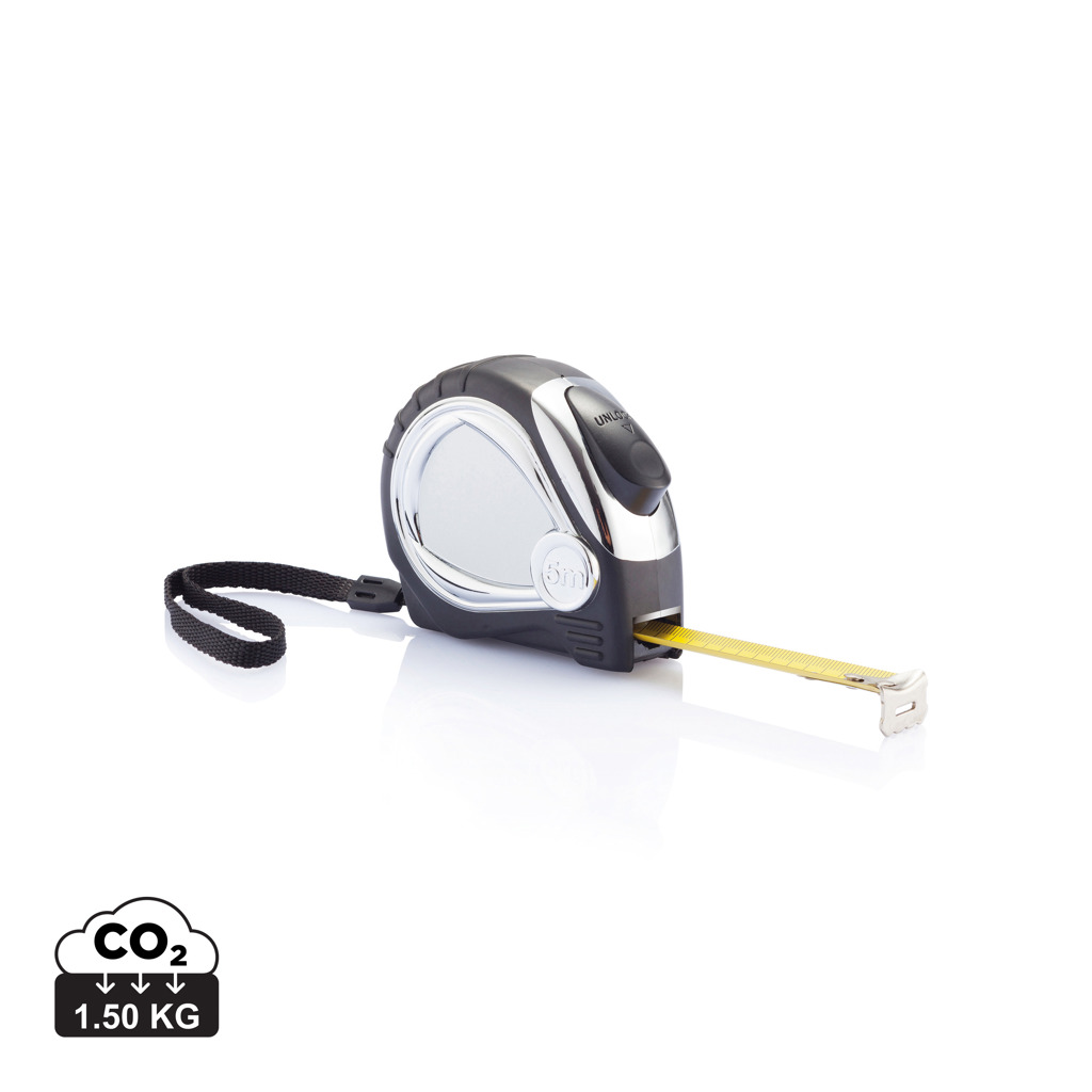 [P113.401] Chrome plated auto stop tape measure