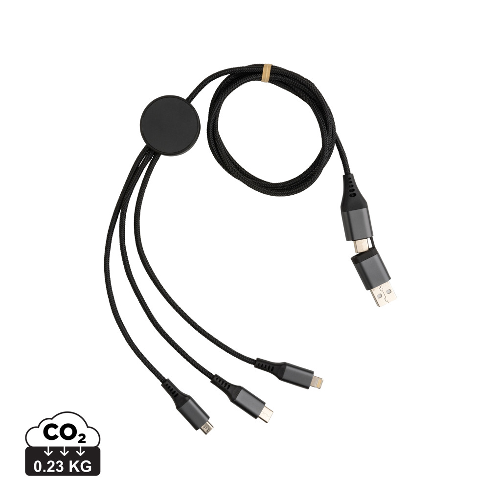 [P302.682] Terra 60W RCS recycled aluminium 120cm 6-in-1 cable