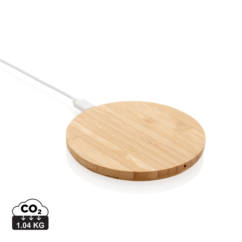 [P308.229] Bamboo 5W round wireless charger
