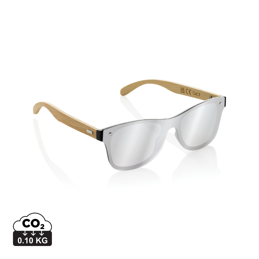 [P453.8509] Prism RCS recycled plastic sunglasses with bamboo frame