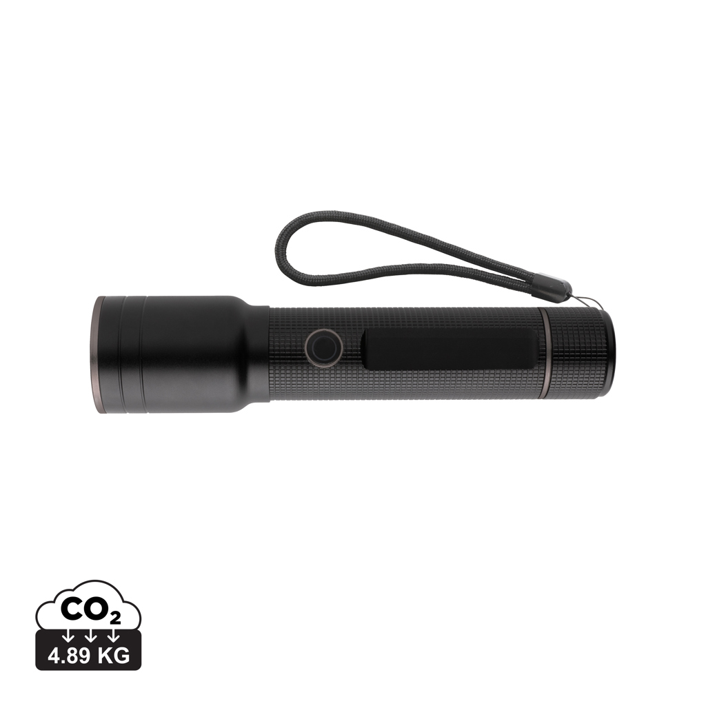 [P513.931] RCS recycled aluminum USB-rechargeable heavy duty torch