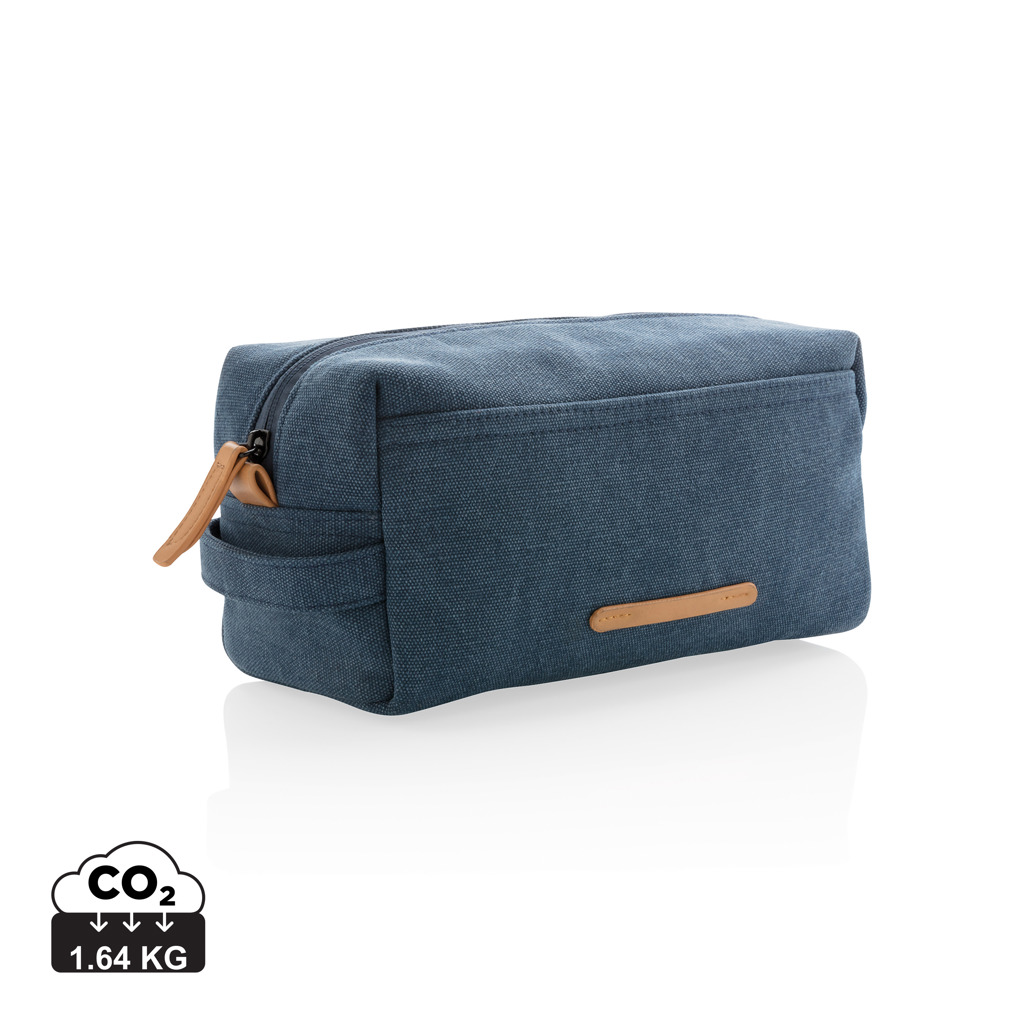 [P703.045] Canvas toiletry bag PVC free
