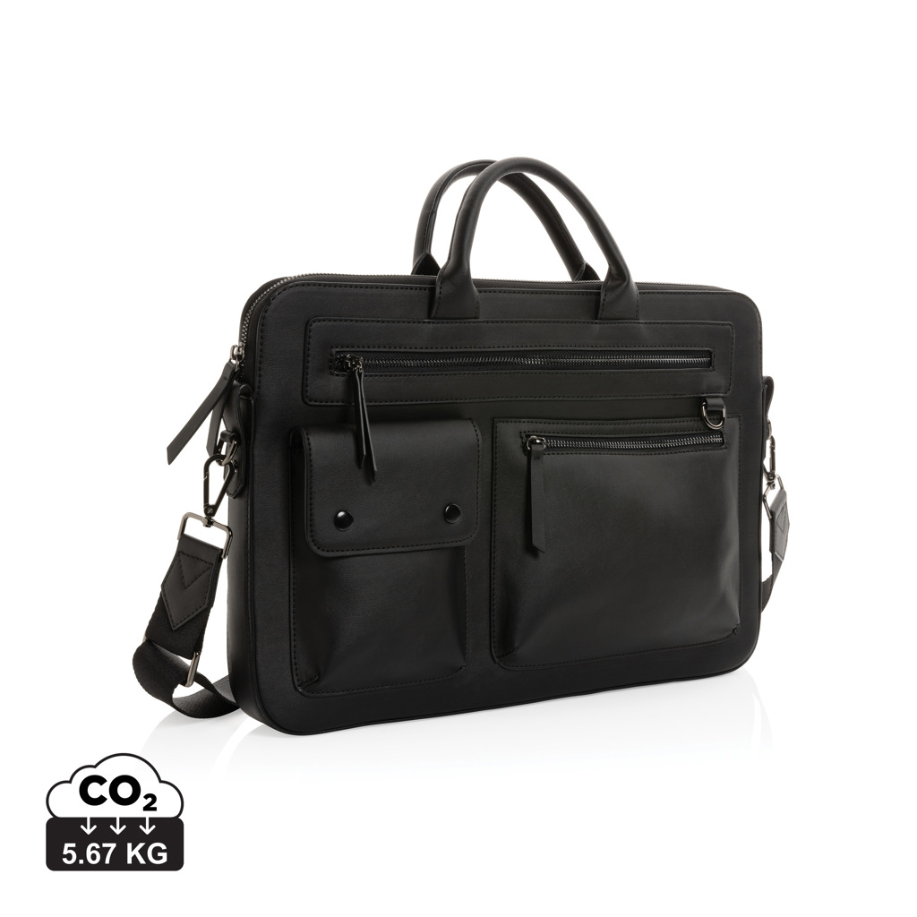 [P732.191] Swiss Peak GRS recycled PU 14 inch laptop bag