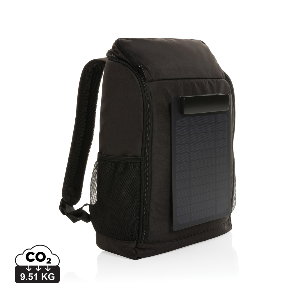[P763.291] Pedro AWARE™ RPET deluxe backpack with 5W solar panel