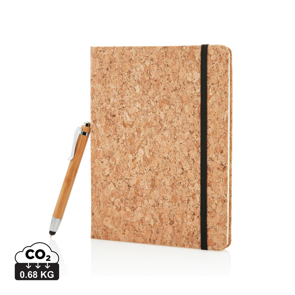 [P773.779] A5 notebook with bamboo pen including stylus
