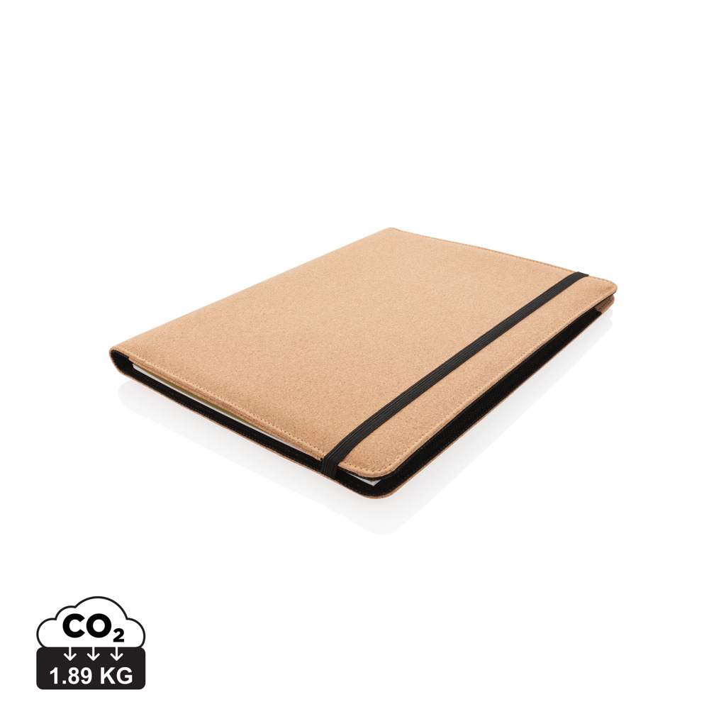 [P774.131] Deluxe cork portfolio A4 with pen