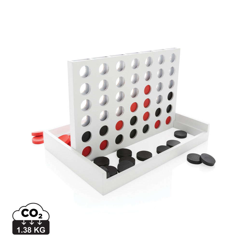 [P940.243] Connect four wooden game